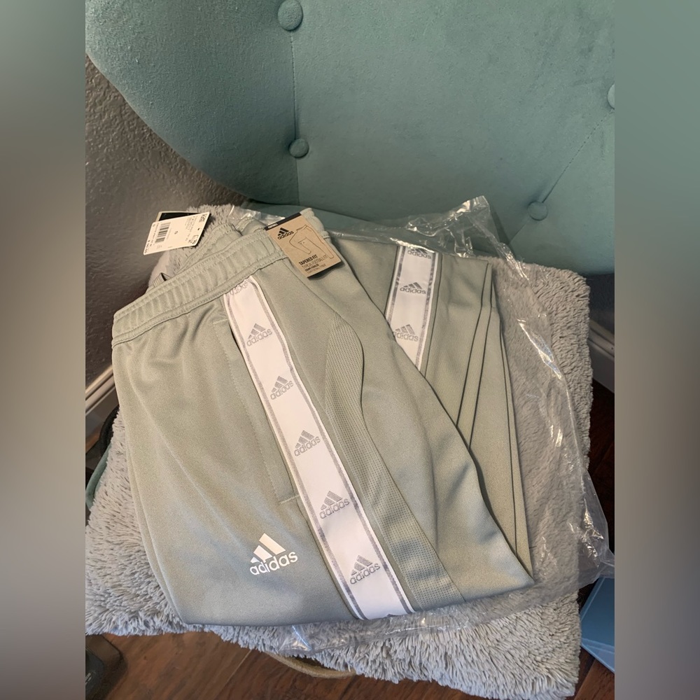Adidas Tiro 19 Track Pants Grey & White